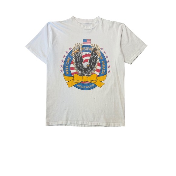 American Vintage Other - Vintage 1991 Desert Storm Single Stitch Tee Thrashed Eagle USA T-shirt